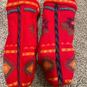 Soft wool mittens, cashmere lined (E)